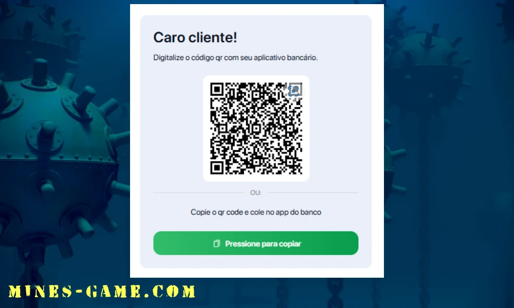 Escaneie o QR Code ou copie o código Pix gerado para realizar o pagamento.